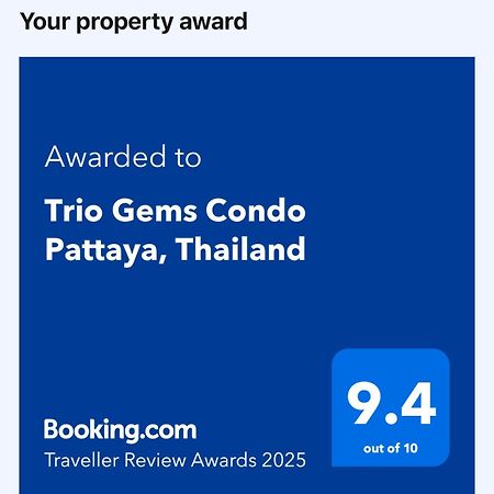 Trio Gems Condo Pattaya, Thailand Praia de Jomtien Exterior foto