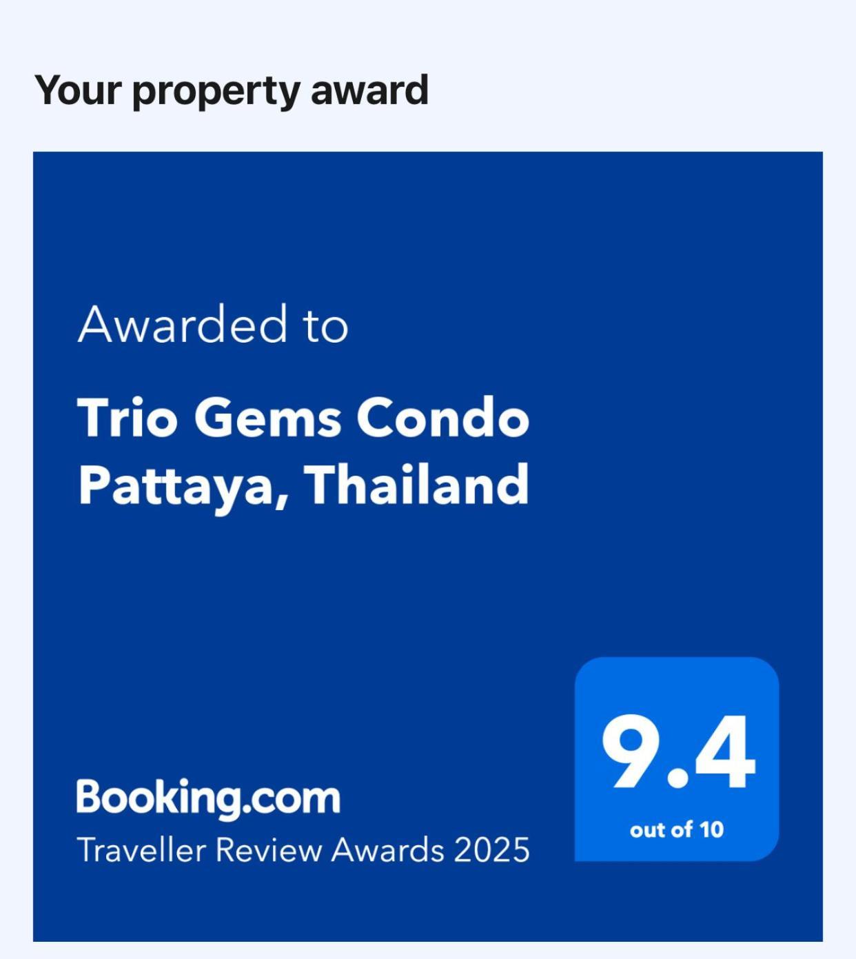 Trio Gems Condo Pattaya, Thailand Praia de Jomtien Exterior foto